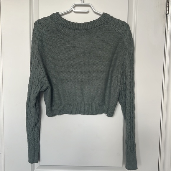 GARAGE crew neck cable-knit sweater - Picture 3 of 4